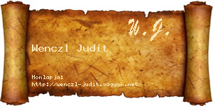 Wenczl Judit névjegykártya