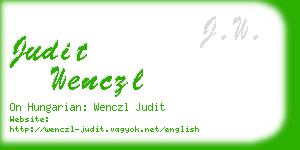 judit wenczl business card